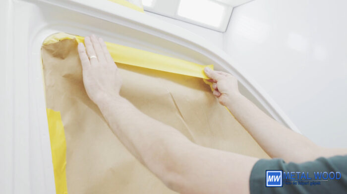 Q1 Prémium maszkoló szalag/ Sárga  24mm/50m 110 °C - Image 3