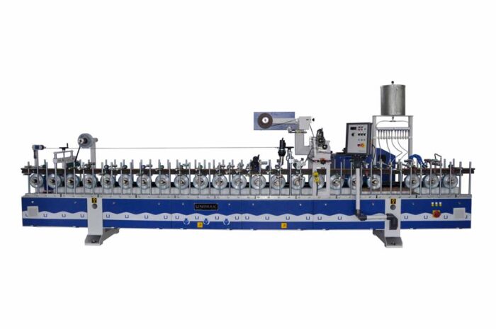 UNIMAK PW 35 W6-P - ABLAKPROFIL PROFILFÓLIÁZÓ GÉP PUR RAGASZTÓ FELHORDÓ RENDSZERREL - Image 1