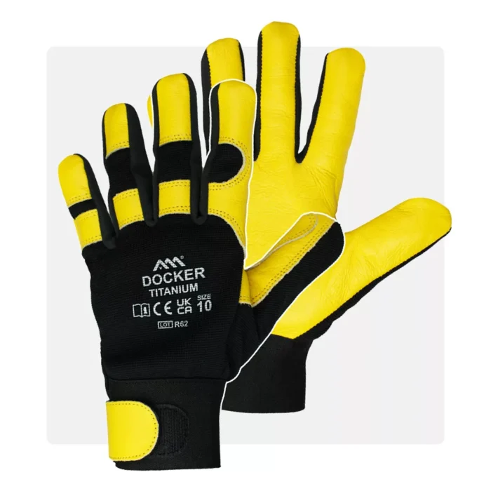 DOCKER_TITANIUM DOCKER TITANIUM marhabőr munkavédelmi kesztyű - Image 1