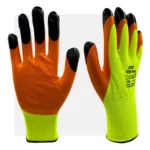 NITBI FLEX nitril mártott neon munkavédelmi kesztyű