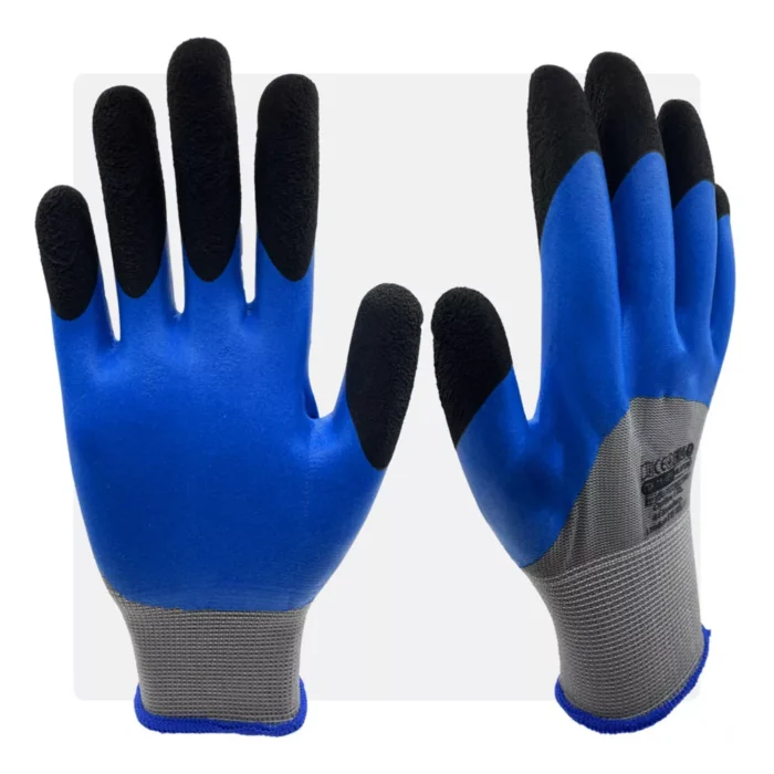 MOTRULAF latex mártott kék munkavédelmi kesztyű - Image 1