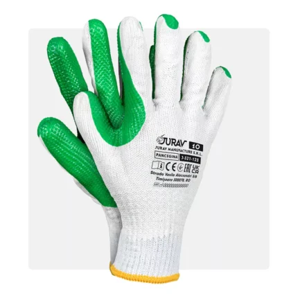 PANCEGINA dupla vulkanizált zöld vágásbiztos munkavédelmi kesztyű