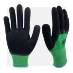 HALFOM latex mártott zöld munkavédelmi kesztyű