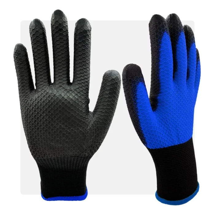 HEXA NB PU mártott kék szellőző munkavédelmi kesztyű - Image 1