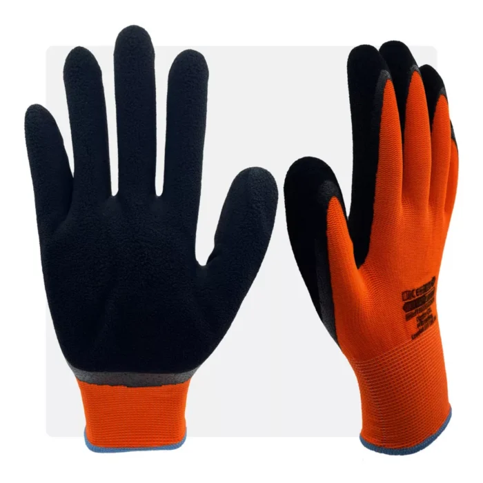 LATEKSFOM PB latex mártott narancs munkavédelmi kesztyű - Image 1