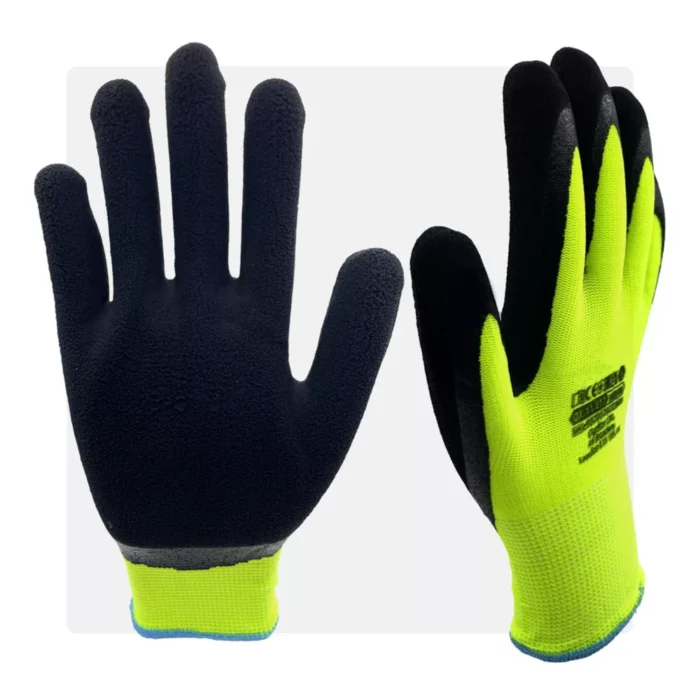 LATEKSFOM YB latex mártott neon munkavédelmi kesztyű - Image 1