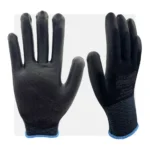 POLIUR BB PU mártott fekete munkavédelmi kesztyű