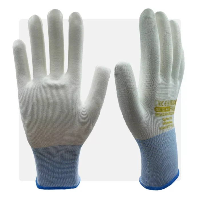 POLIUR WW PU mártott fehér munkavédelmi kesztyű - Image 1