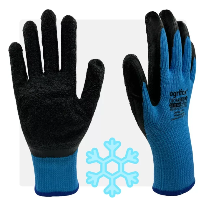 WINORT NB latex mártott kék téli munkavédelmi kesztyű - Image 1