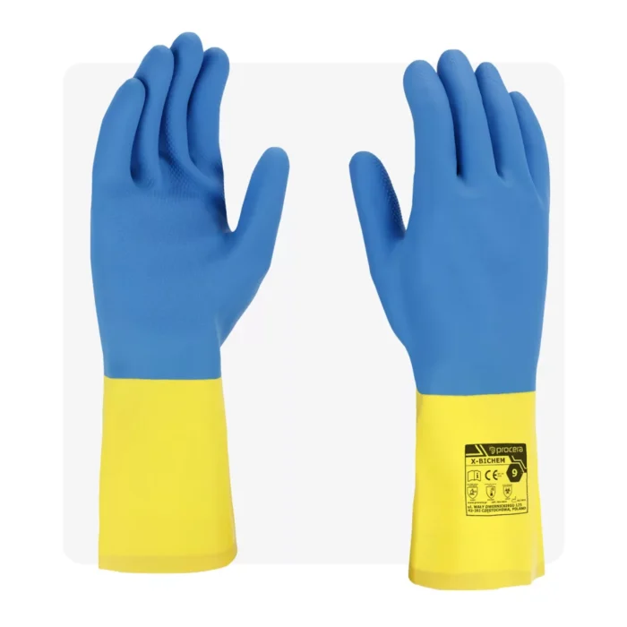 BICHEM latex vegyszerálló munkavédelmi kesztyű - Image 1