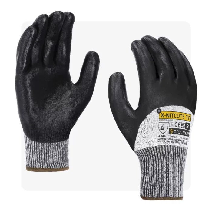 NITCUT nitril mártott szürke vágásbiztos munkavédelmi kesztyű - Image 1
