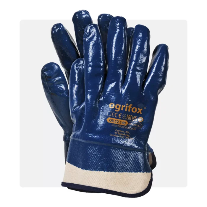 X-NITMAN_10 NITMAN nitril mártott kék munkavédelmi kesztyű - Image 1