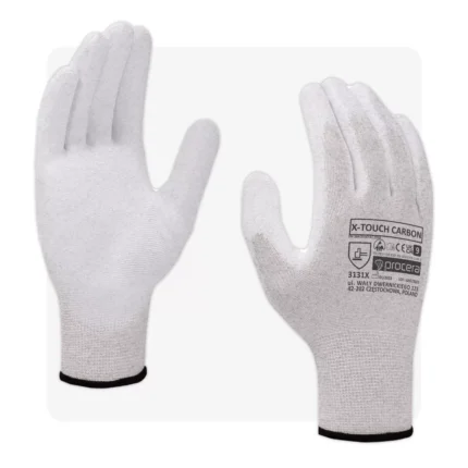 TOUCH CARBON PU mártott karbonszálas ESD munkavédelmi kesztyű
