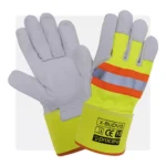 BUDVIS kecskebőr fényvisszaverős munkavédelmi kesztyű