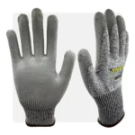 CUT5 PU mártott szürke vágásbiztos munkavédelmi kesztyű
