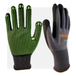 FLEX NEO mikrohabos nitril mártott szürke pontozott munkavédelmi kesztyű