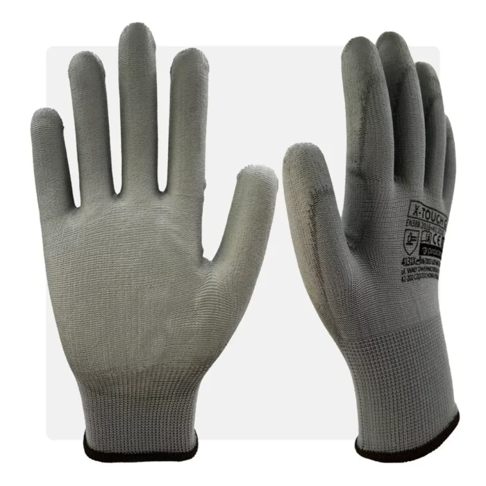 TOUCH GRAY PU mártott szürke munkavédelmi kesztyű - Image 1